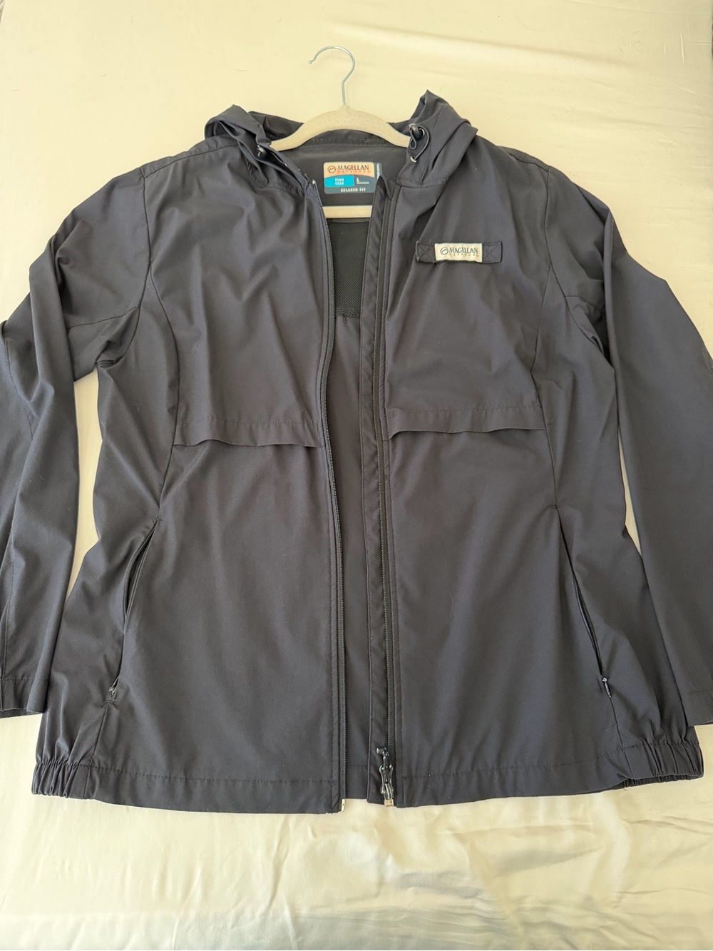 Magellan Outdoors Hooded Lightweight Jacket - Black